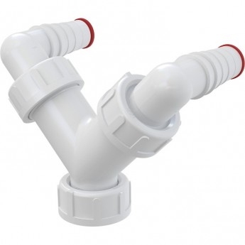 Двойное колено ALCAPLAST P148 G1"/ 17-23