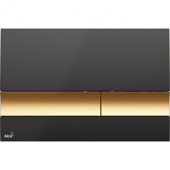 Кнопка управления ALCAPLAST M1728-5 черная/золотая Кнопка управления ALCAPLAST M1728-5 черная/золотая