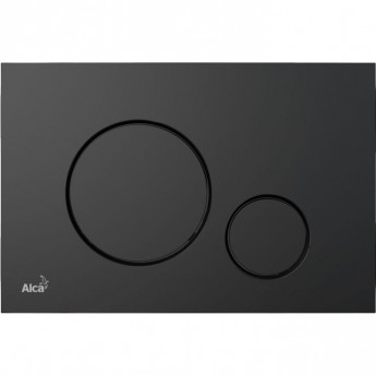 Кнопка управления ALCAPLAST M678 для скрытых систем инсталляции, черный матовый