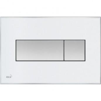 Кнопка управления ALCAPLAST M1370 с вкладышем, белая Кнопка управления ALCAPLAST M1370 с вкладышем, белая