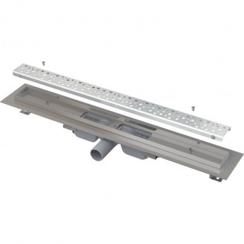 Водоотводящий желоб ALCAPLAST APZ111-950 АНТИВАНДАЛ с решеткой, низкий