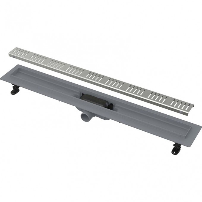 Водоотводящий желоб ALCAPLAST APZ10 SIMPLE с порогами для перфорированной решетки AG100401650