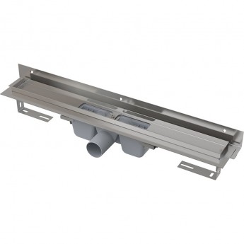 Водоотводящий желоб ALCAPLAST APZ4S-550 FLEXIBLE для перфорированной решетки с регулируемым краем, к стене Водоотводящий желоб ALCAPLAST APZ4S-550 FLEXIBLE для перфорированной решетки с регулируемым краем, к стене