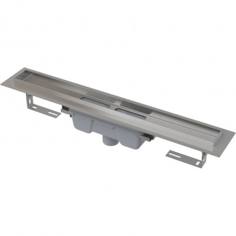 Водоотводящий желоб ALCAPLAST APZ1006S-750 PROFESSIONAL с порогами для цельной решетки, вертикальный слив Водоотводящий желоб ALCAPLAST APZ1006S-750 PROFESSIONAL с порогами для цельной решетки, вертикальный слив