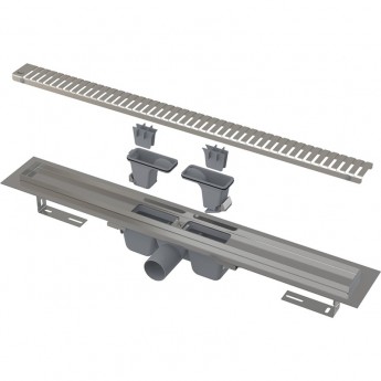 Водоотводящий желоб ALCAPLAST APZ1SMART-LINE-750 с перфорированной решеткой