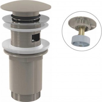 Водослив ALCAPLAST A392-N-P для умывальника click/clack 5/4", цельнометаллический